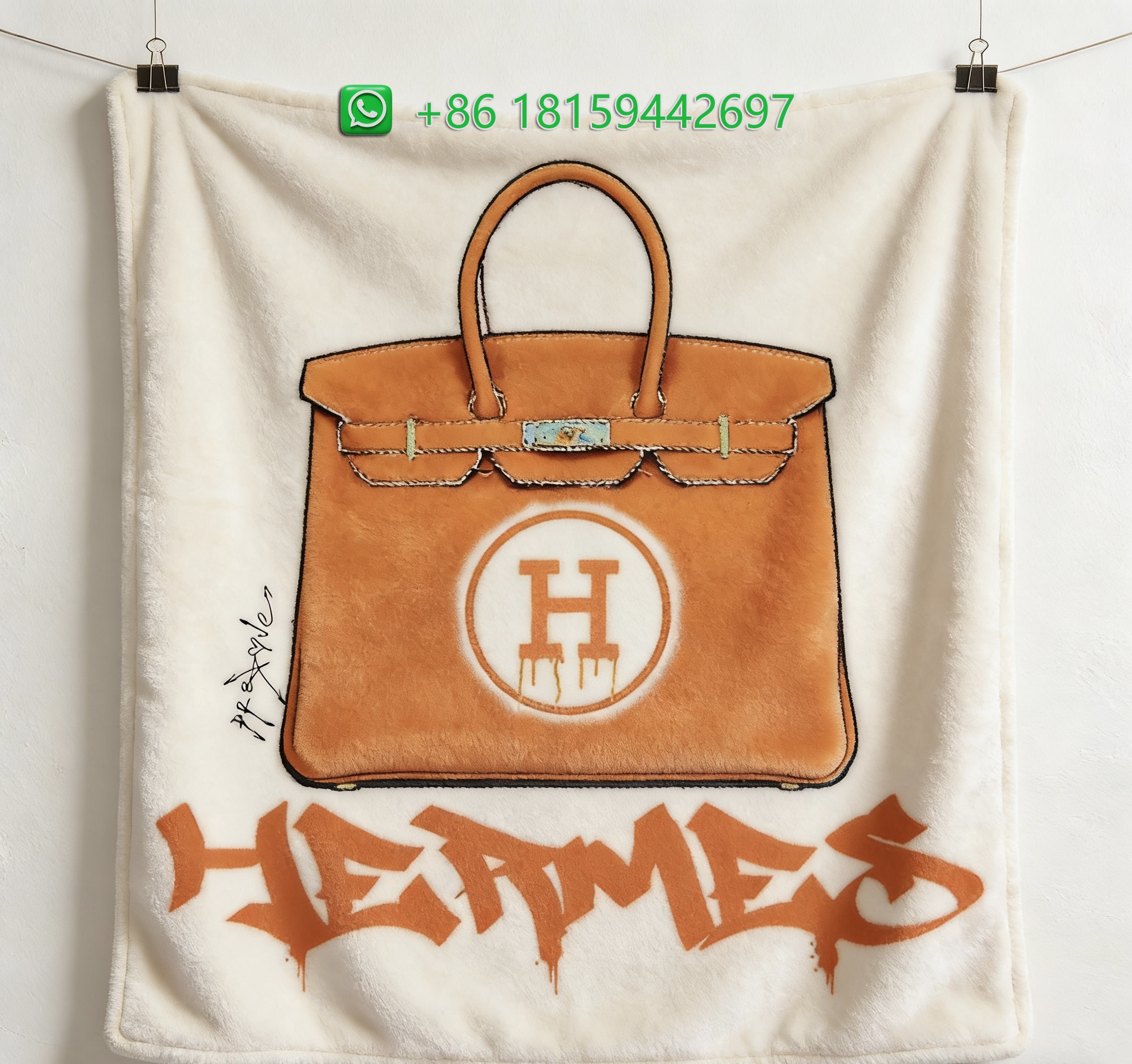 Hermes Throw Blankets